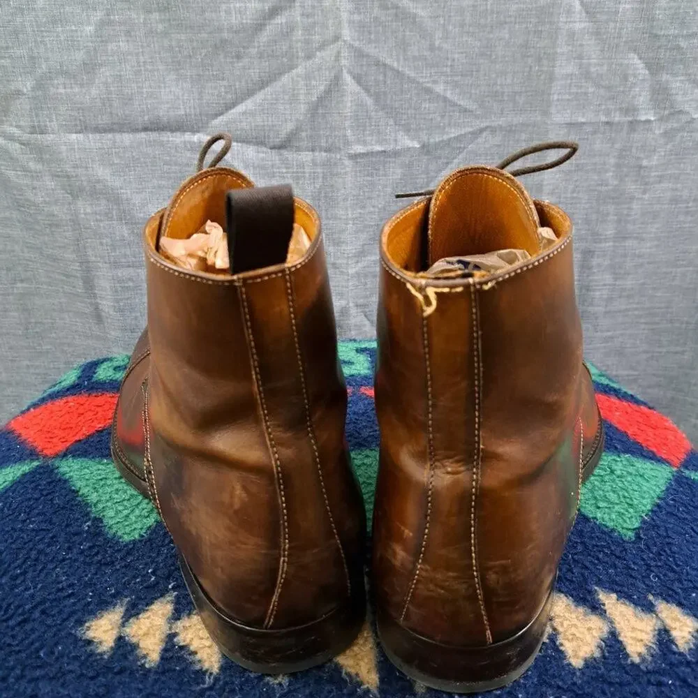 %Antonio Maurizi Leather Boot Men's Size 44.5 US 10.5 -11 / D12